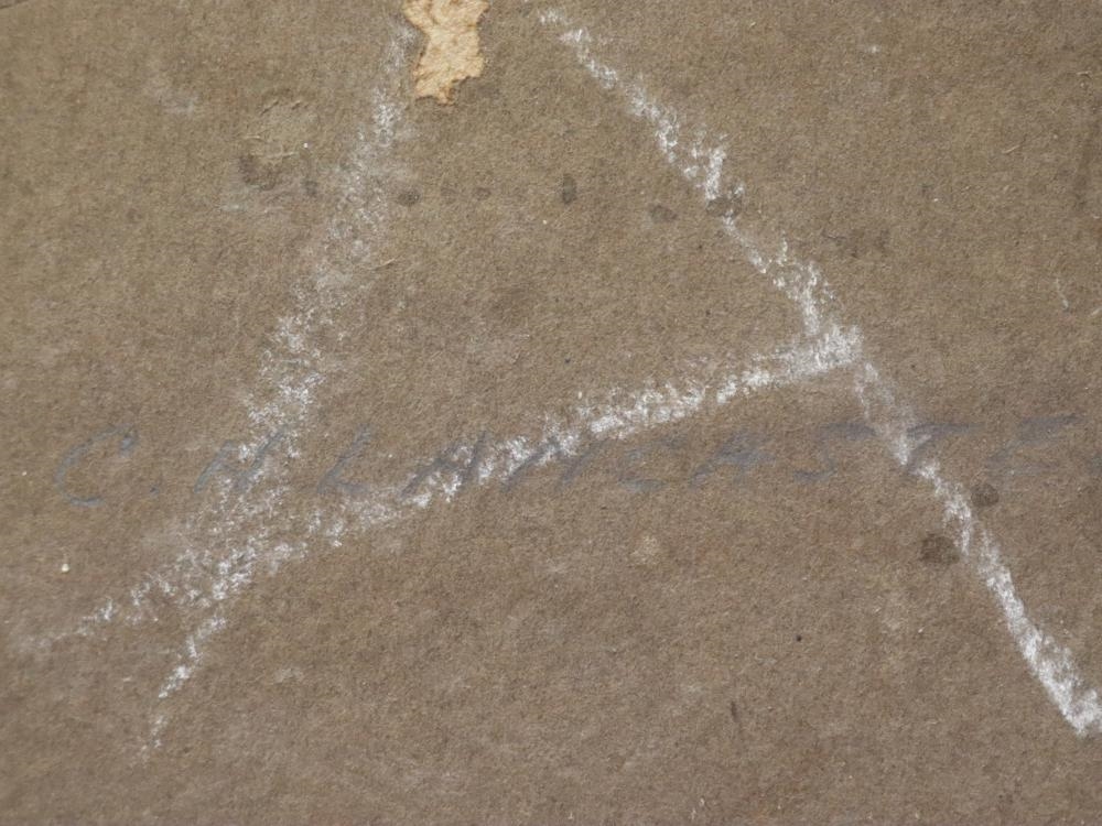 Artwork by Charles Lancaster, GREY DAY, LONE PINE, Made of Oil On Board