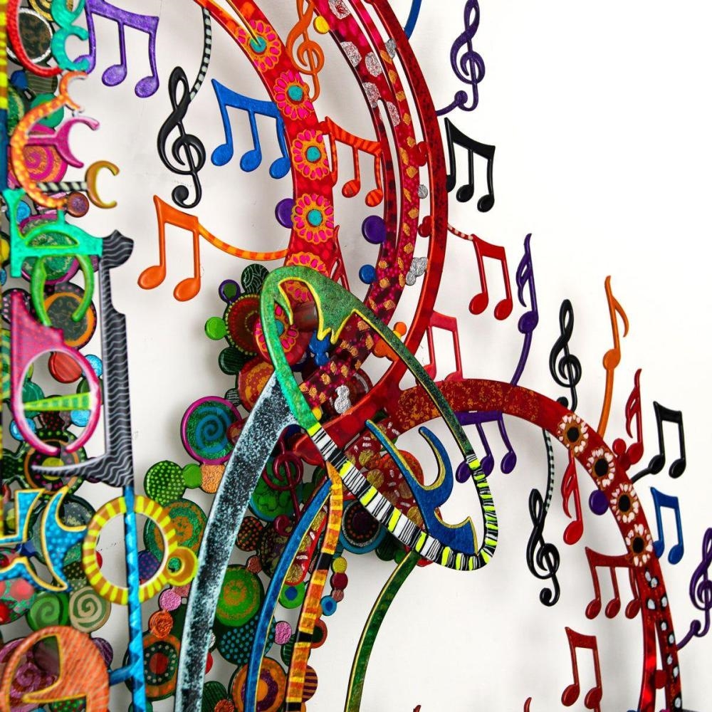 Artwork by Patricia Govezensky, Orchestra, Made of Original Painting On Cutout Steel