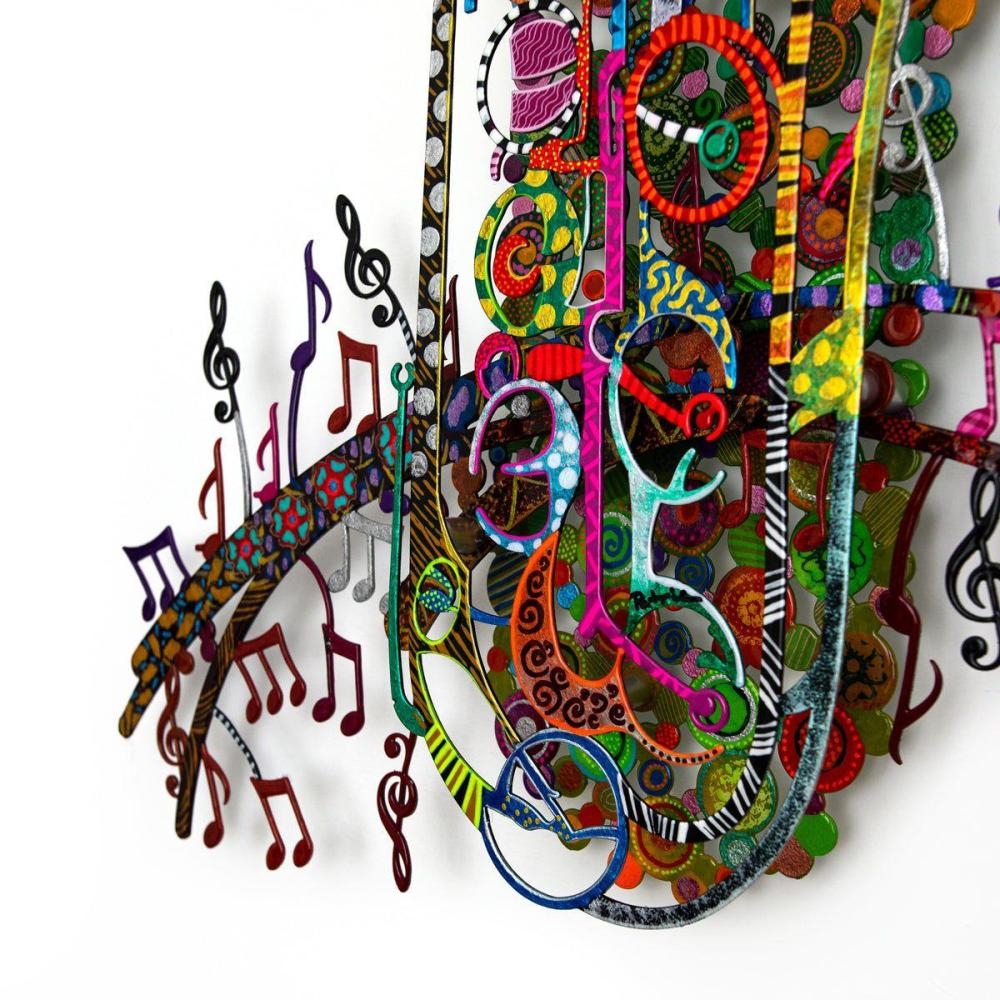Artwork by Patricia Govezensky, Orchestra, Made of Original Painting On Cutout Steel