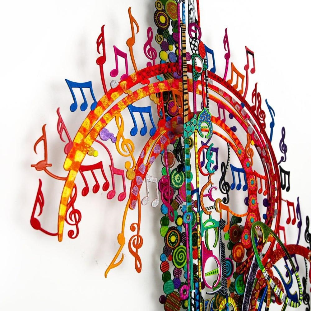 Artwork by Patricia Govezensky, Orchestra, Made of Original Painting On Cutout Steel