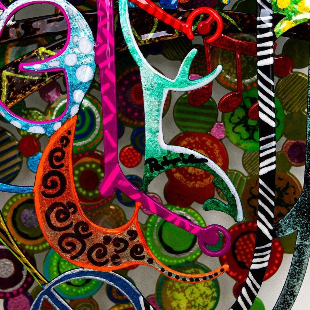 Artwork by Patricia Govezensky, Orchestra, Made of Original Painting On Cutout Steel