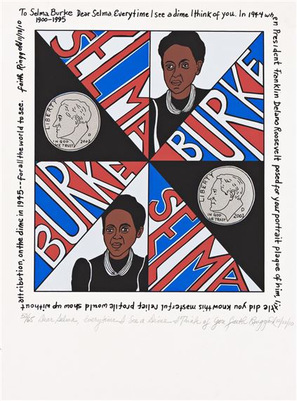 Dear Selma, Every Time I See a Dime I Think of You by Faith Ringgold, 2010