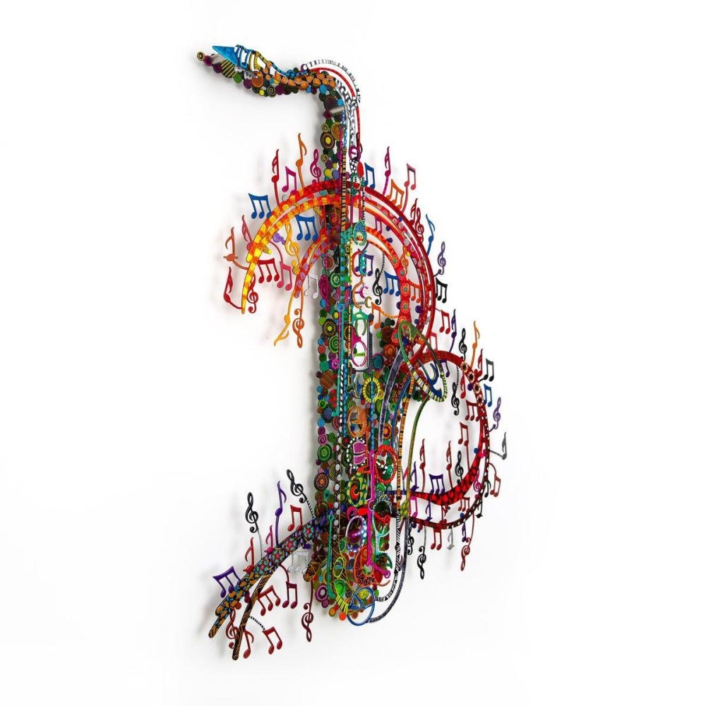 Artwork by Patricia Govezensky, Orchestra, Made of Original Painting On Cutout Steel