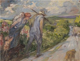 farmers returning from the fieldwork - Jules-Pierre van Biesbroeck