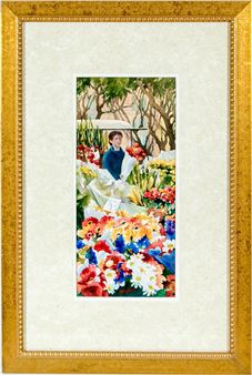 Thursday Flower Market, Uzes Provence - Mary Ann Neilson