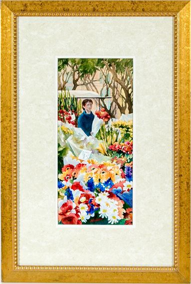 Thursday Flower Market, Uzes Provence - Mary Ann Neilson