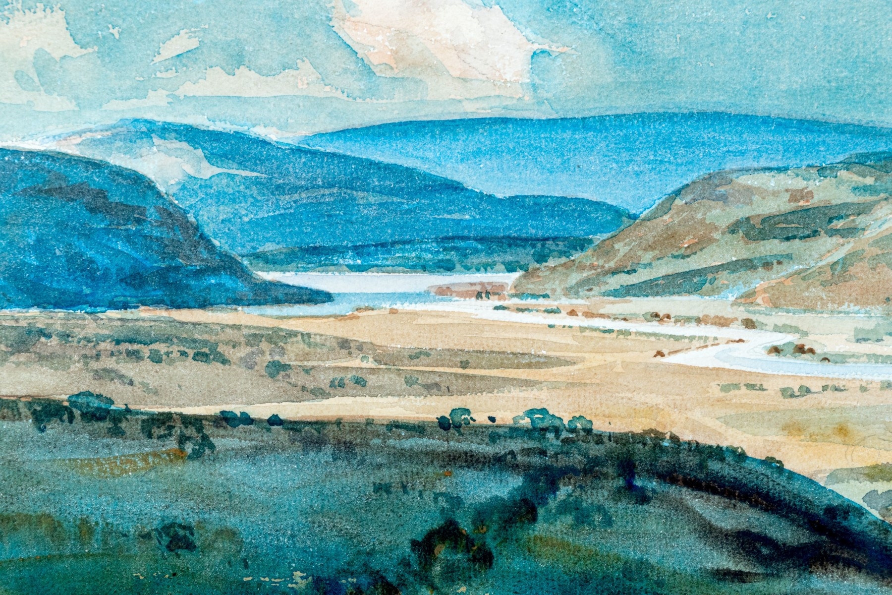 Artwork by Marshall Roland, Landscape, Made of Watercolor On Paper