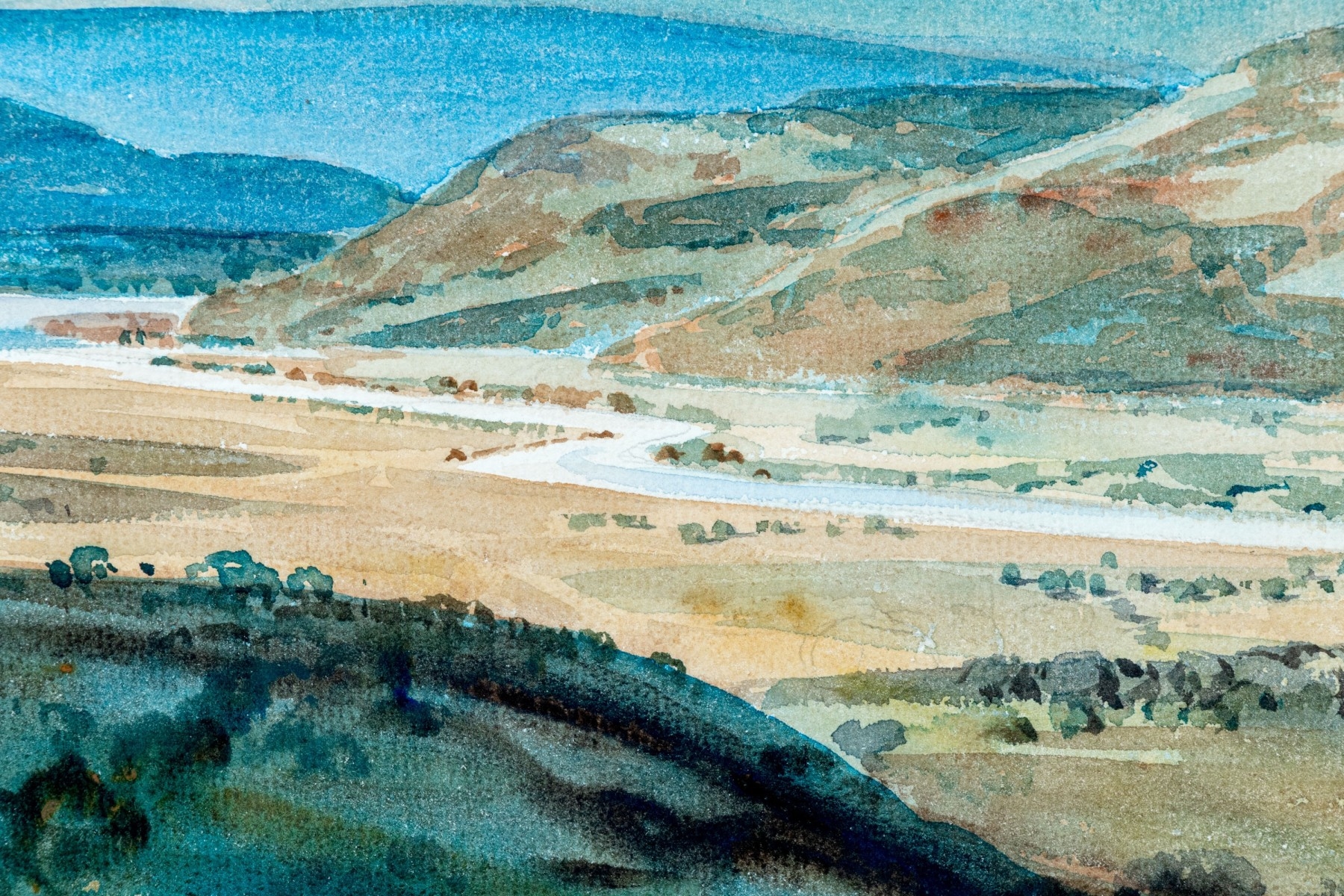 Artwork by Marshall Roland, Landscape, Made of Watercolor On Paper