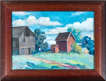 Rural Figural Landscape - Arthur John Black