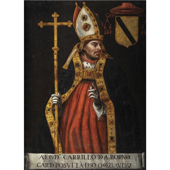 Juan de Borgoña | Retrato del cardenal Gil Carrillo de Albornoz ...