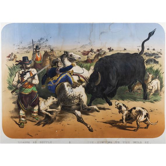 La Caza del bï¿½falo y la caza del oso - Victor Adam