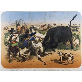 La Caza del bï¿½falo y la caza del oso - Victor Adam