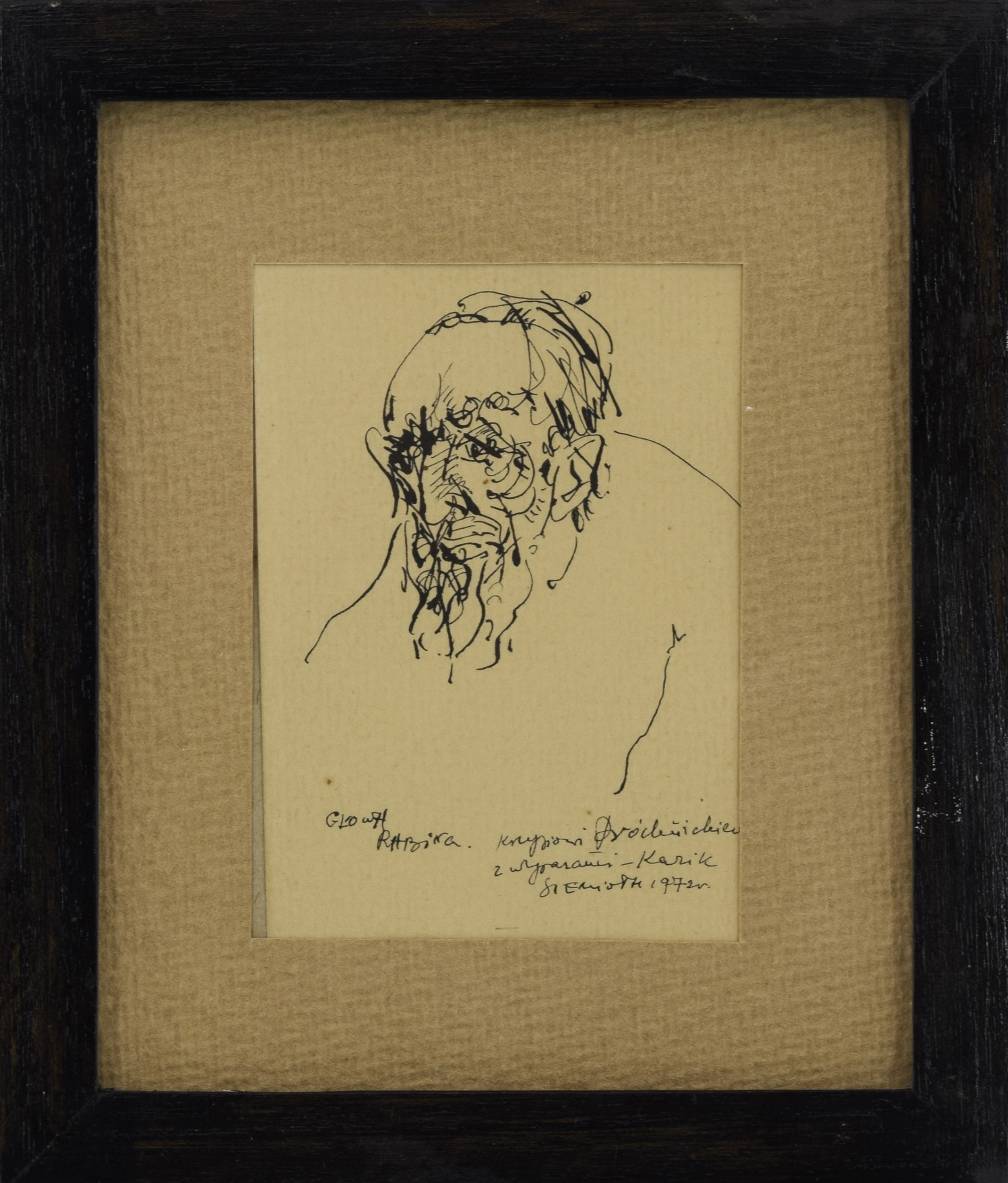 Artwork by Kazimierz Szemioth, Para prac: Rabin i Targ, Made of ink on paper