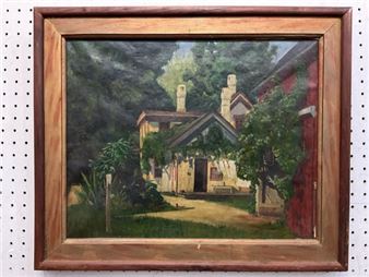 Country Home Oil Painting - Phillip Nutt