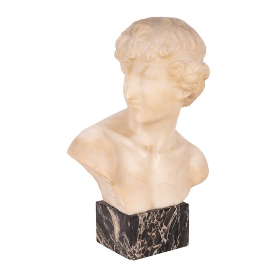 Carrara marble bust of Apollo - Gugliemo Pugi