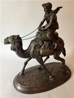 Arab rider on his dromedary Bronze proof - Carl Kauba