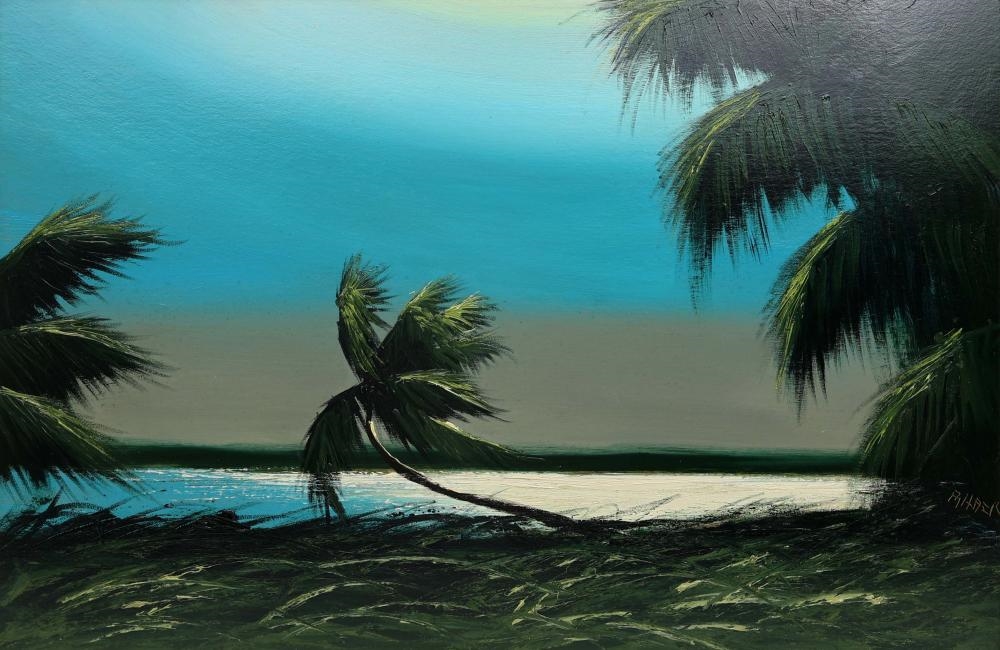 Artwork by Alfred Hair, RIVER WND, Made of Oil On Orange Peel Upson