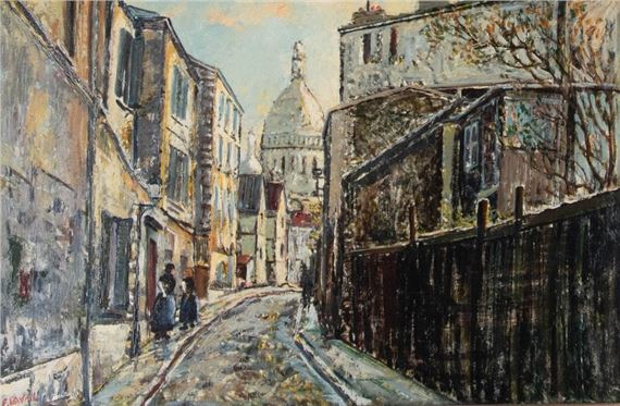Montmartre, perspective sur le Sacré-Cœur - Fernand Laval