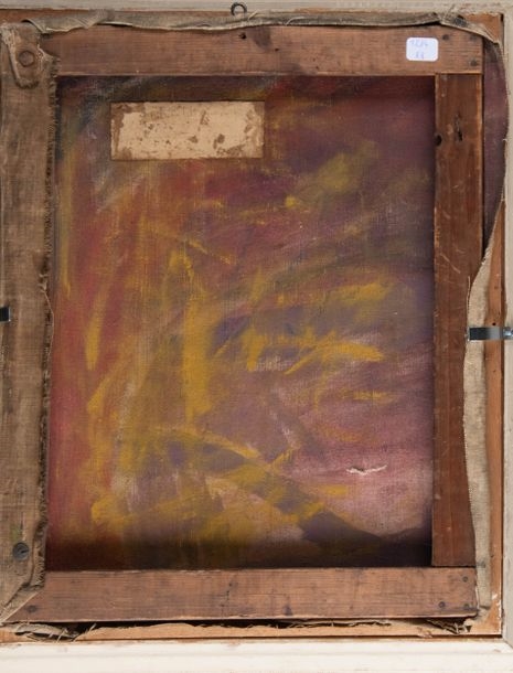 Artwork by Georges Streib, Femme puisant de l’eau au canal, Made of oil on canvas