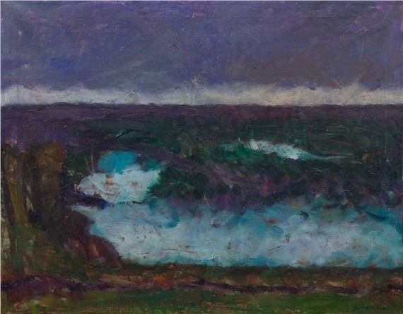 Abstract Riverscape - Sámal Elias Frederik Joensen-Mikines