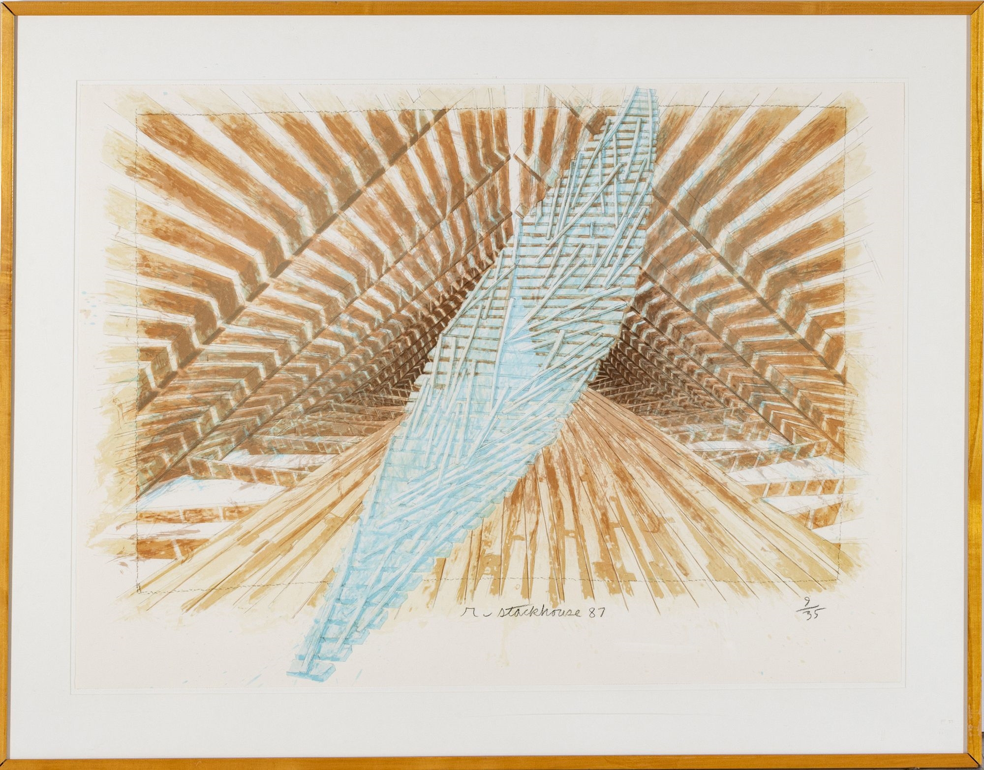 Robert Stackhouse | Mountain Climbers And Ship Hall (1987) | MutualArt
