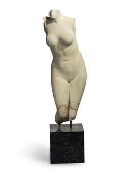 A Roman Style Marble Venus Torso - Roman School, 20th Century