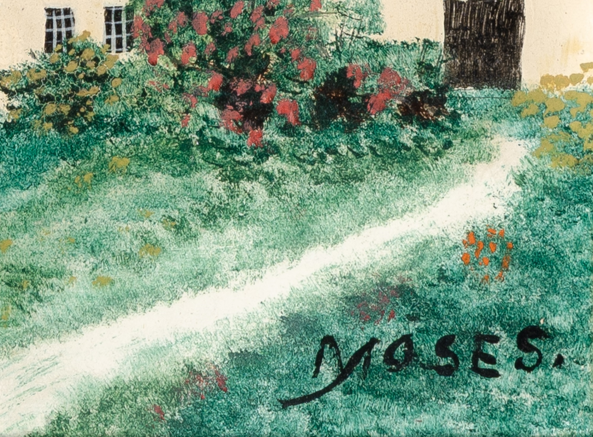 Artwork by Grandma Moses, The Alan House, Made of Oil On Masonite