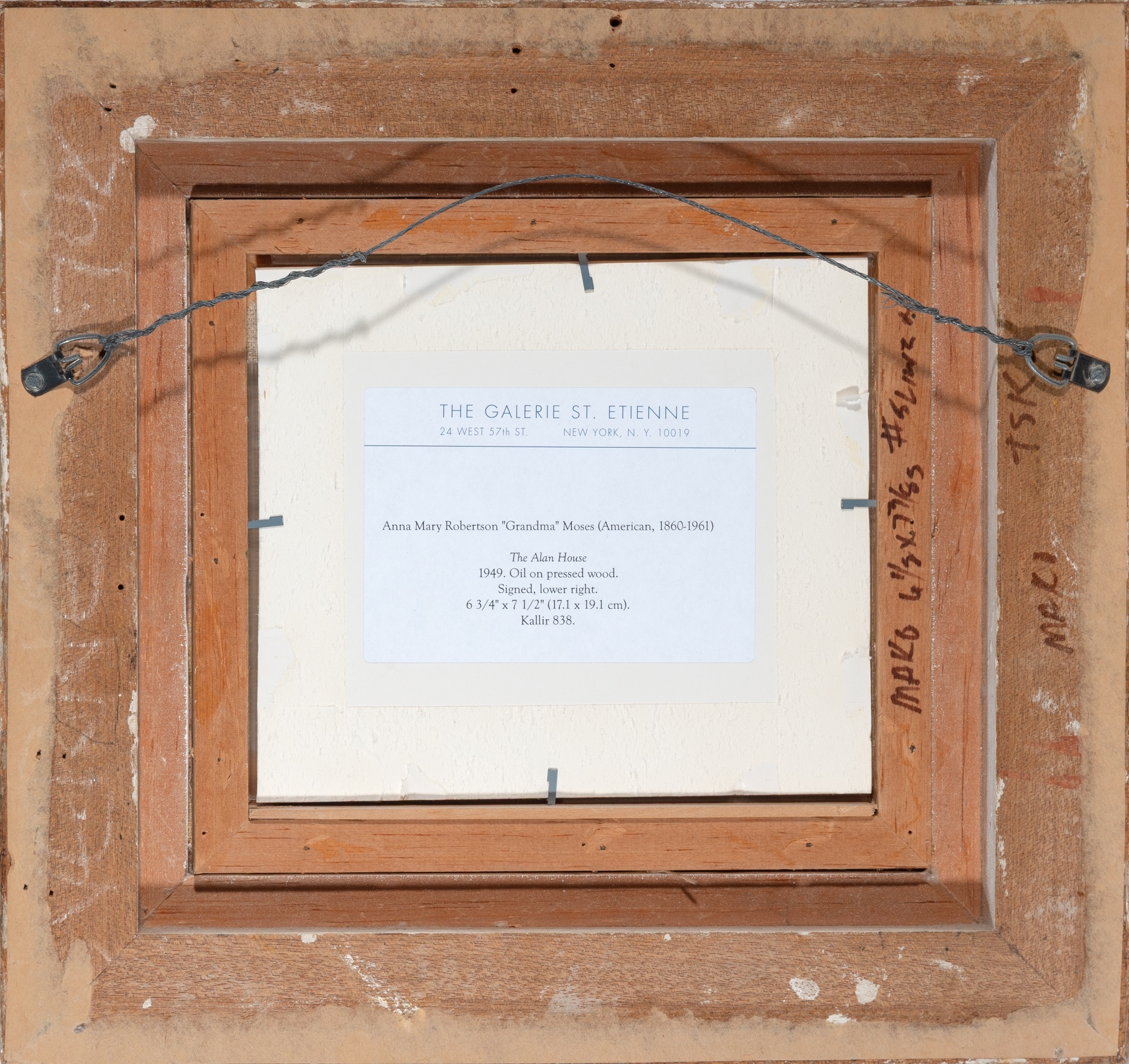 Artwork by Grandma Moses, The Alan House, Made of Oil On Masonite