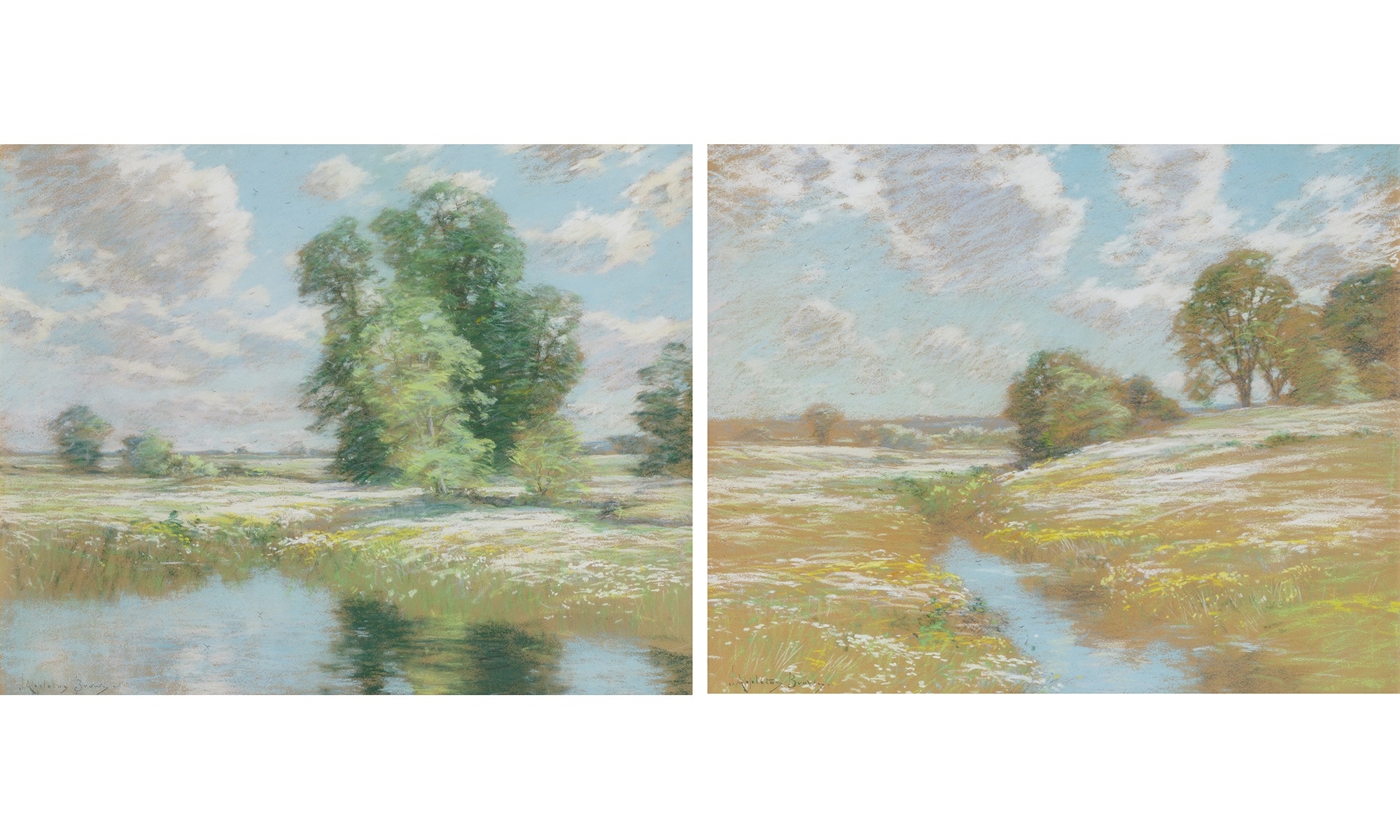 John Appleton Brown | North Shore Marsh View, Summer and Spring ...
