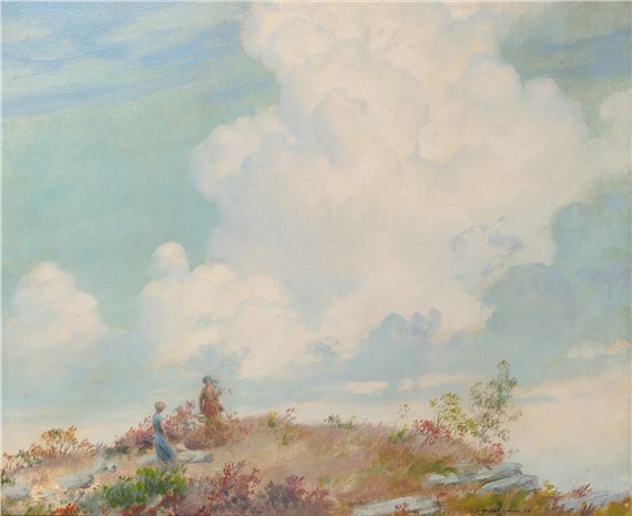 Two Ladies on the Beach - Charles Courtney Curran