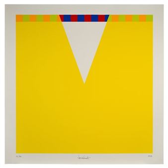 serigrafia su carta, 1993, ed 14/50, cm 69,5x69,5. Firmata, datata e numerato in basso - Jorrit Tornquist