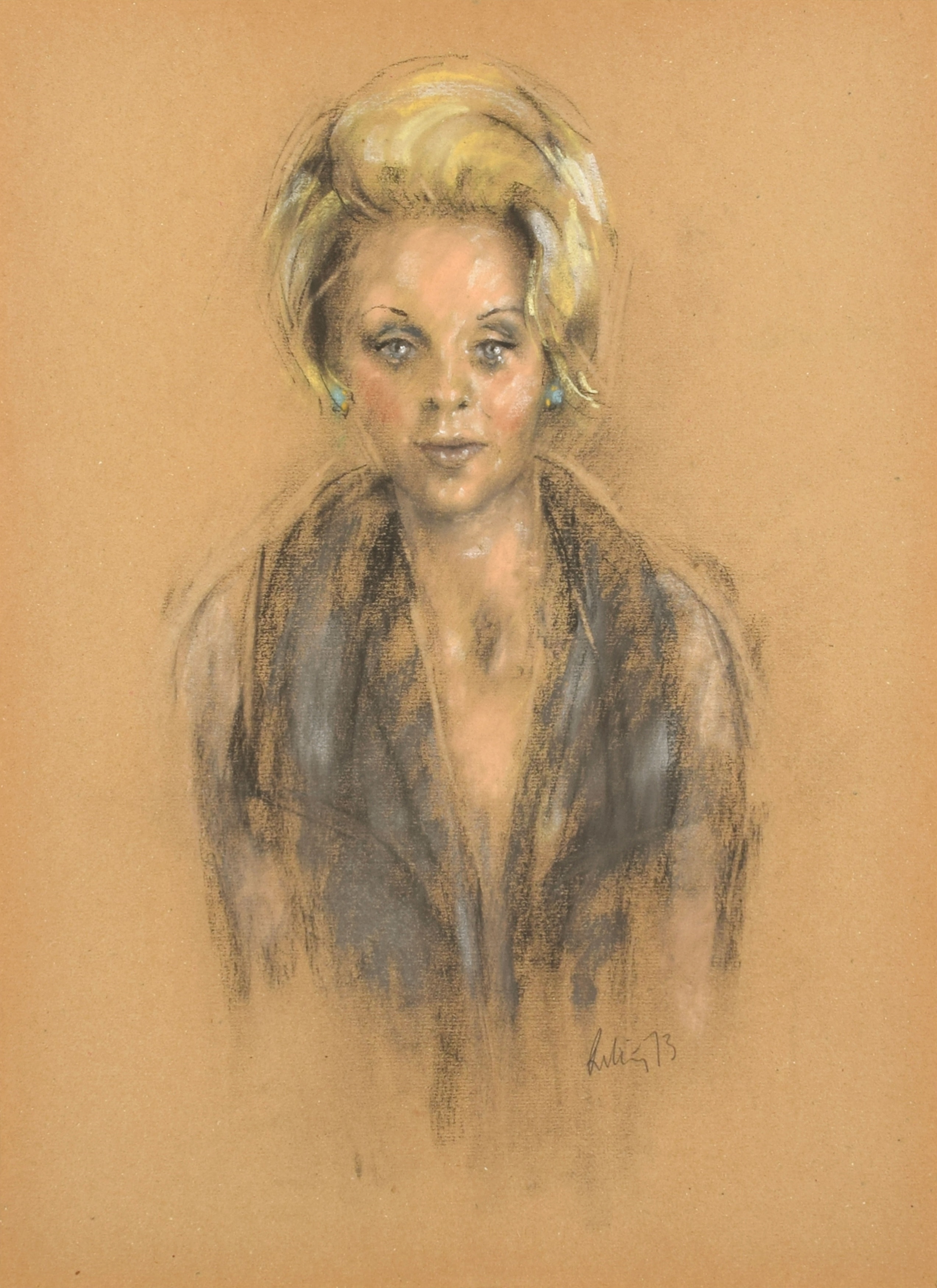 Harold Riley | Portrait of a lady (1973) | MutualArt