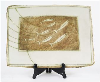 A large stoneware dish - Laurel Keeley