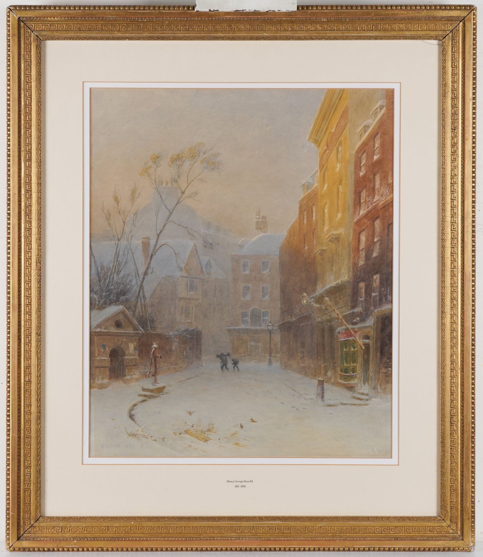Henry George Hine | A town in winter (1837) | MutualArt