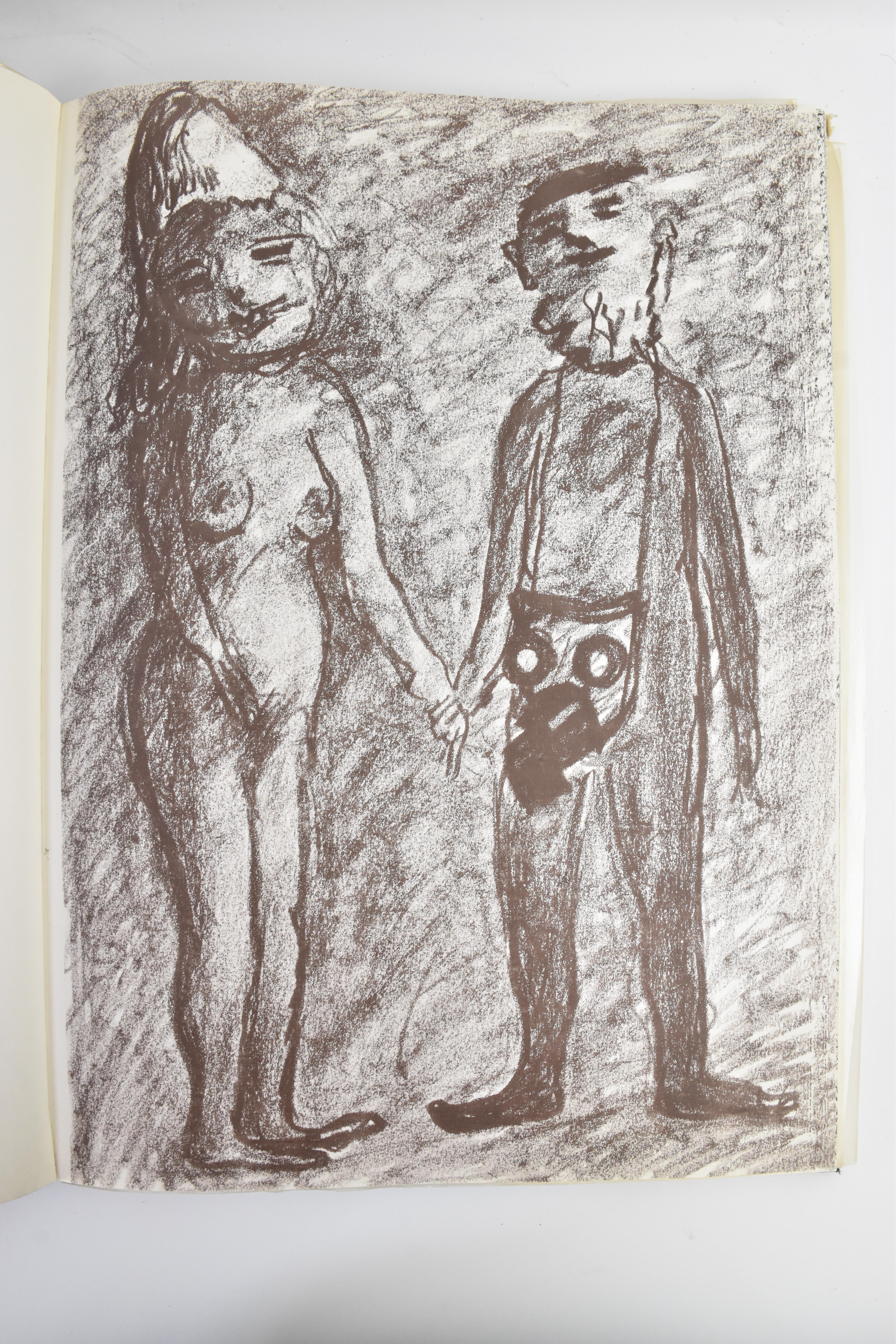 Artwork by Maryan S. Maryan, La Menagerie Humaine, Made of Black And White Prints