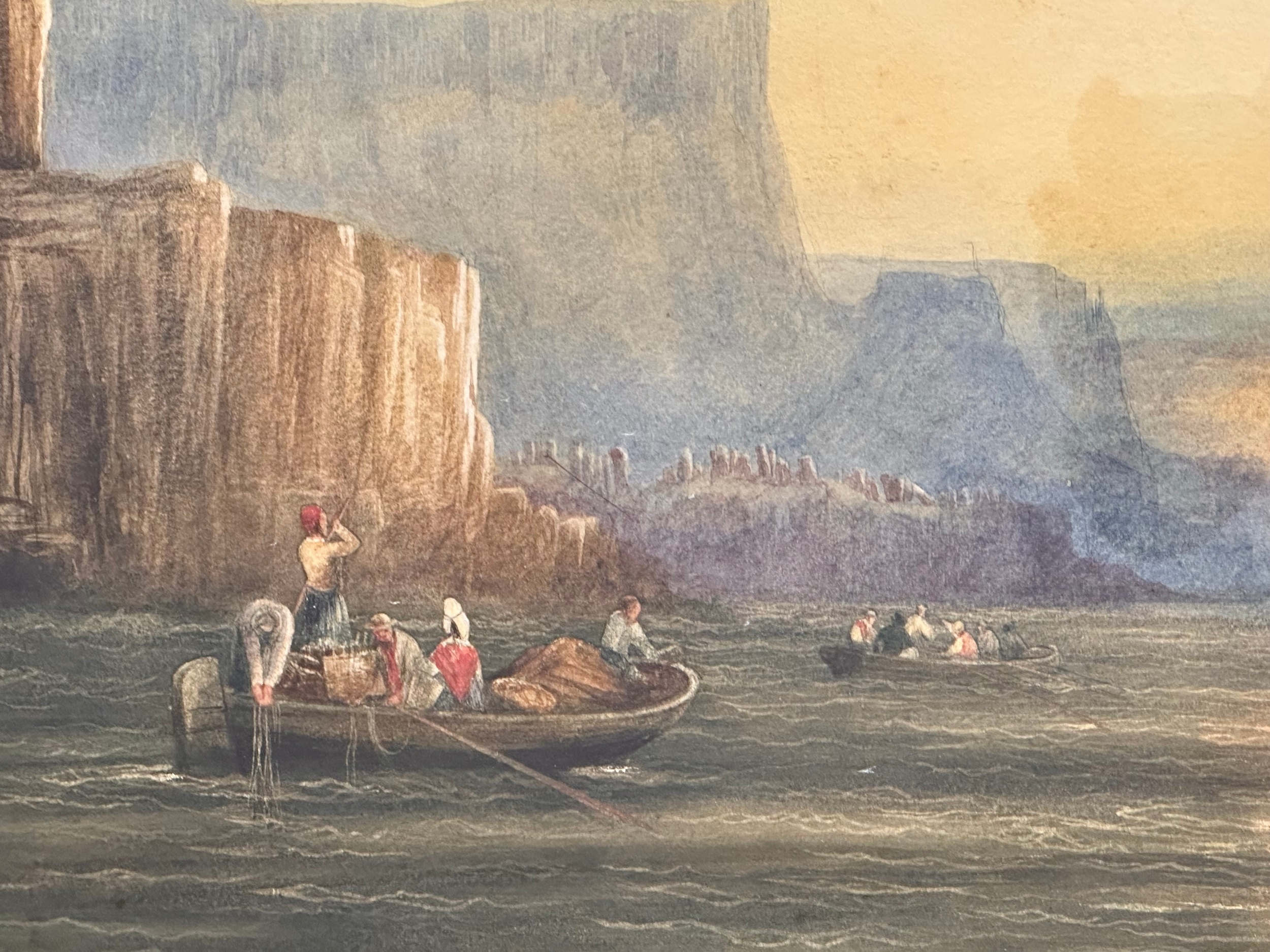 Artwork by Andrew Nicholl, Giant’s Causeway, Made of Watercolour