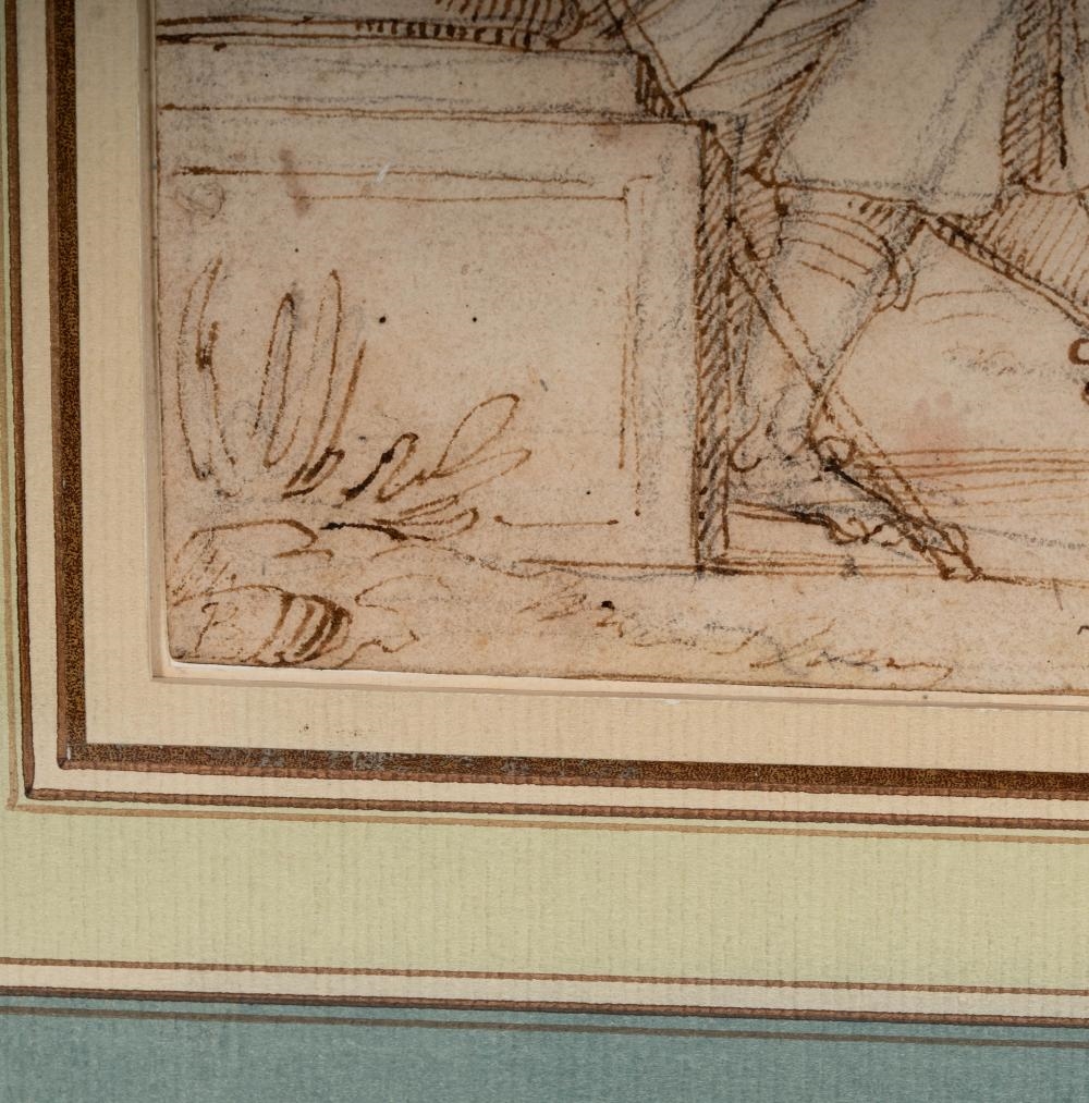 Artwork by Jacopo Chimenti, Adoration of the Shepherds, Made of Pen And Brown Ink Over Black Chalk