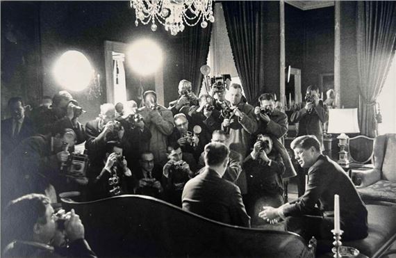 George Tames | John F. Kennedy At Press Conference | MutualArt