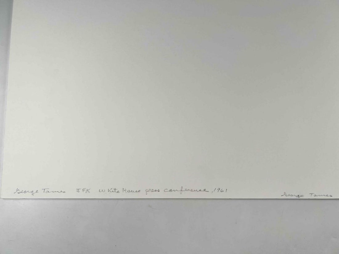 George Tames | John F. Kennedy At Press Conference | MutualArt