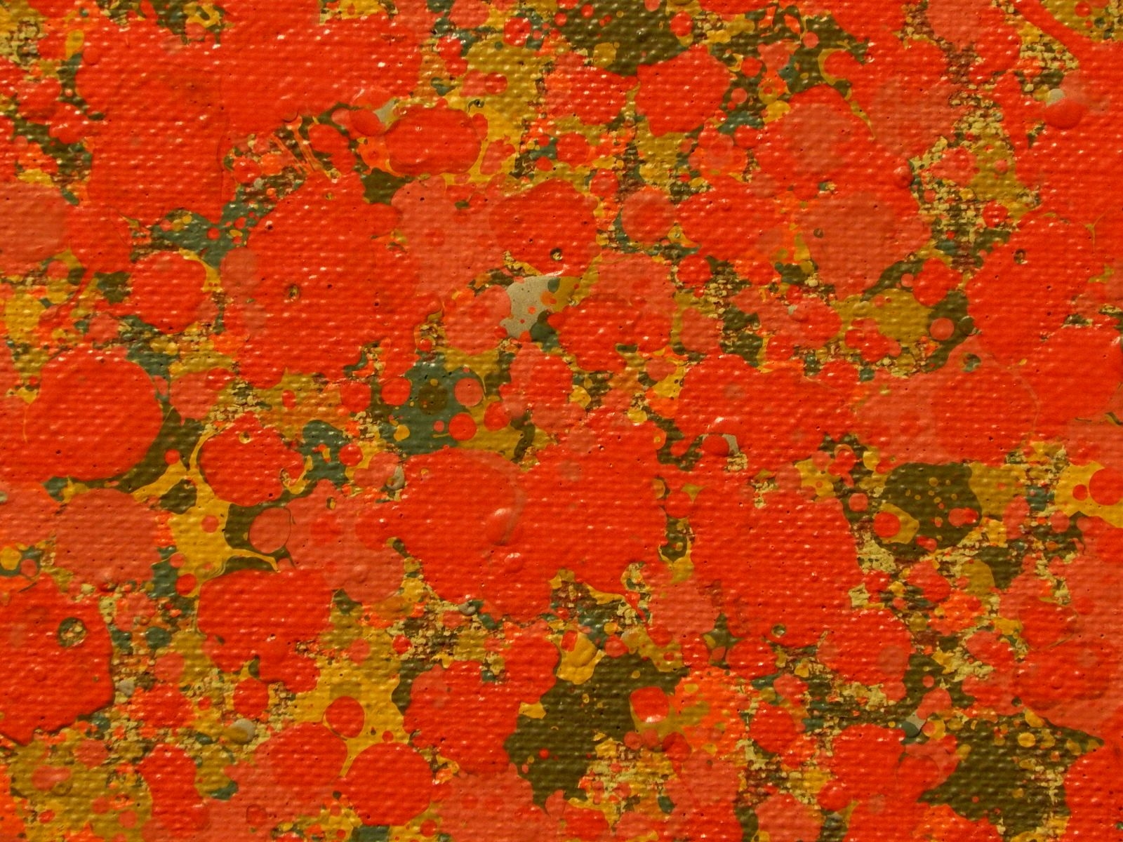 Plenum | Large Mid Century Modern Abstract Composition in Red Dots ...