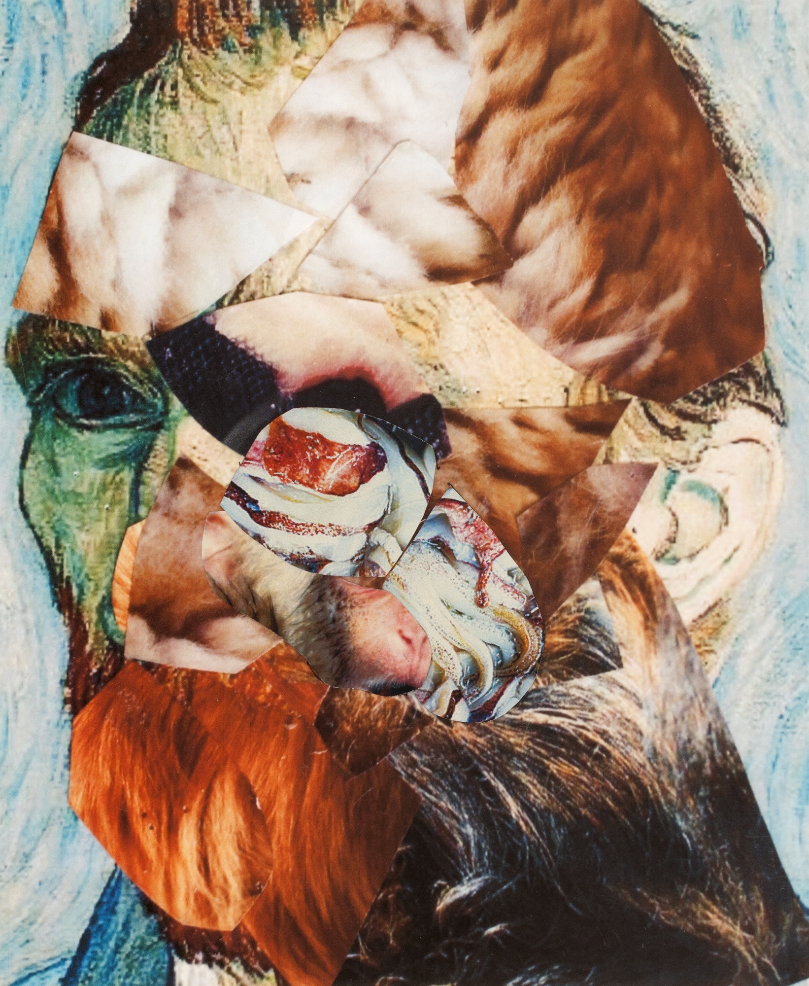 Artwork by Adrian Ghenie, The Lidless Eye [2017, Made of colaj pe digital print