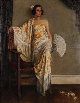 The Spanish Shawl - Ernest Henry Macandrew