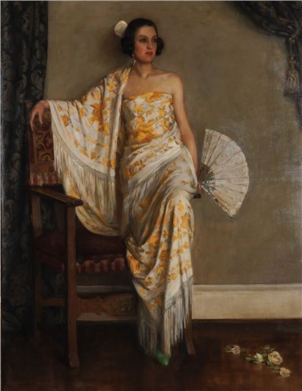 The Spanish Shawl - Ernest Henry Macandrew