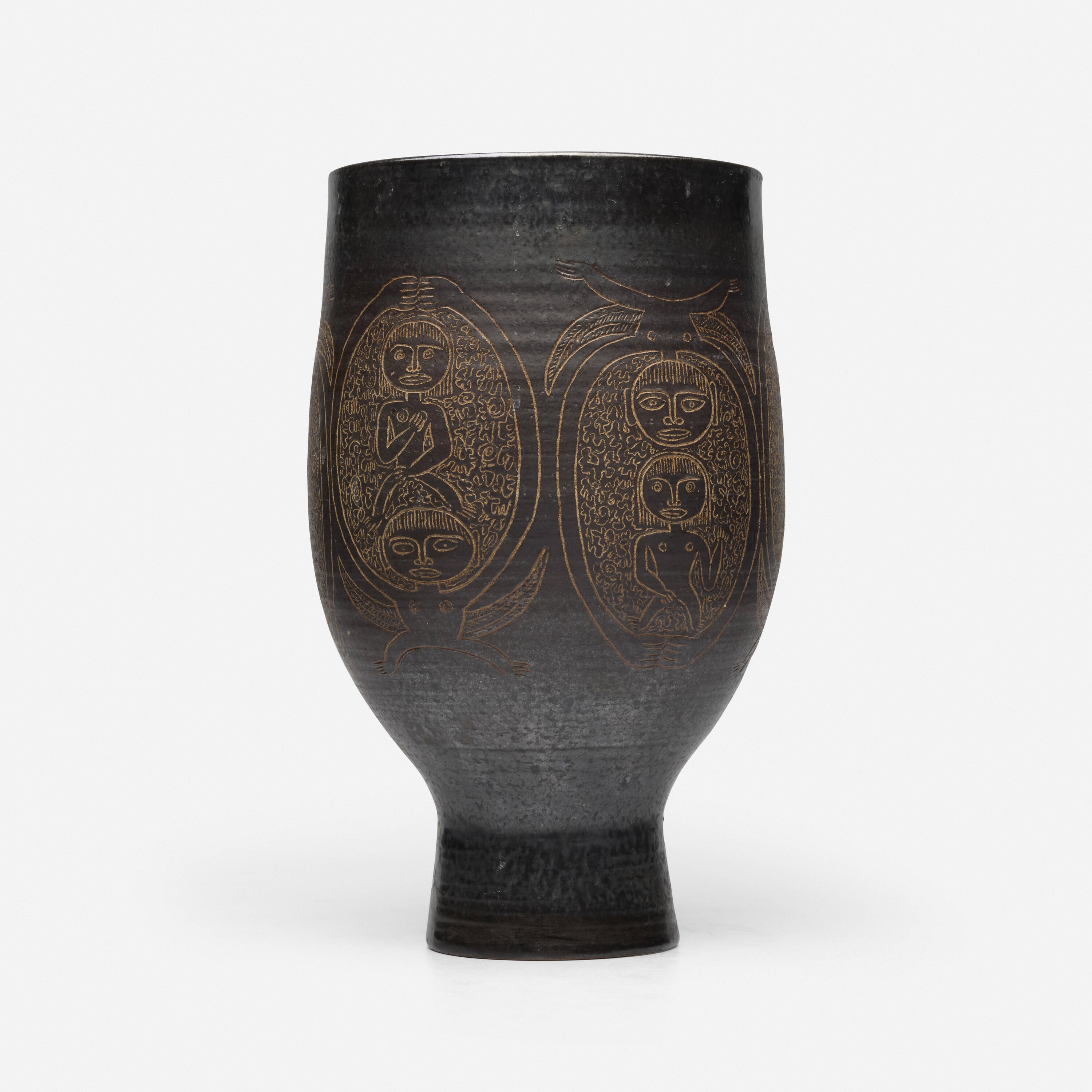 Edwin & Mary Scheier | Early and Tall vase (1962) | MutualArt