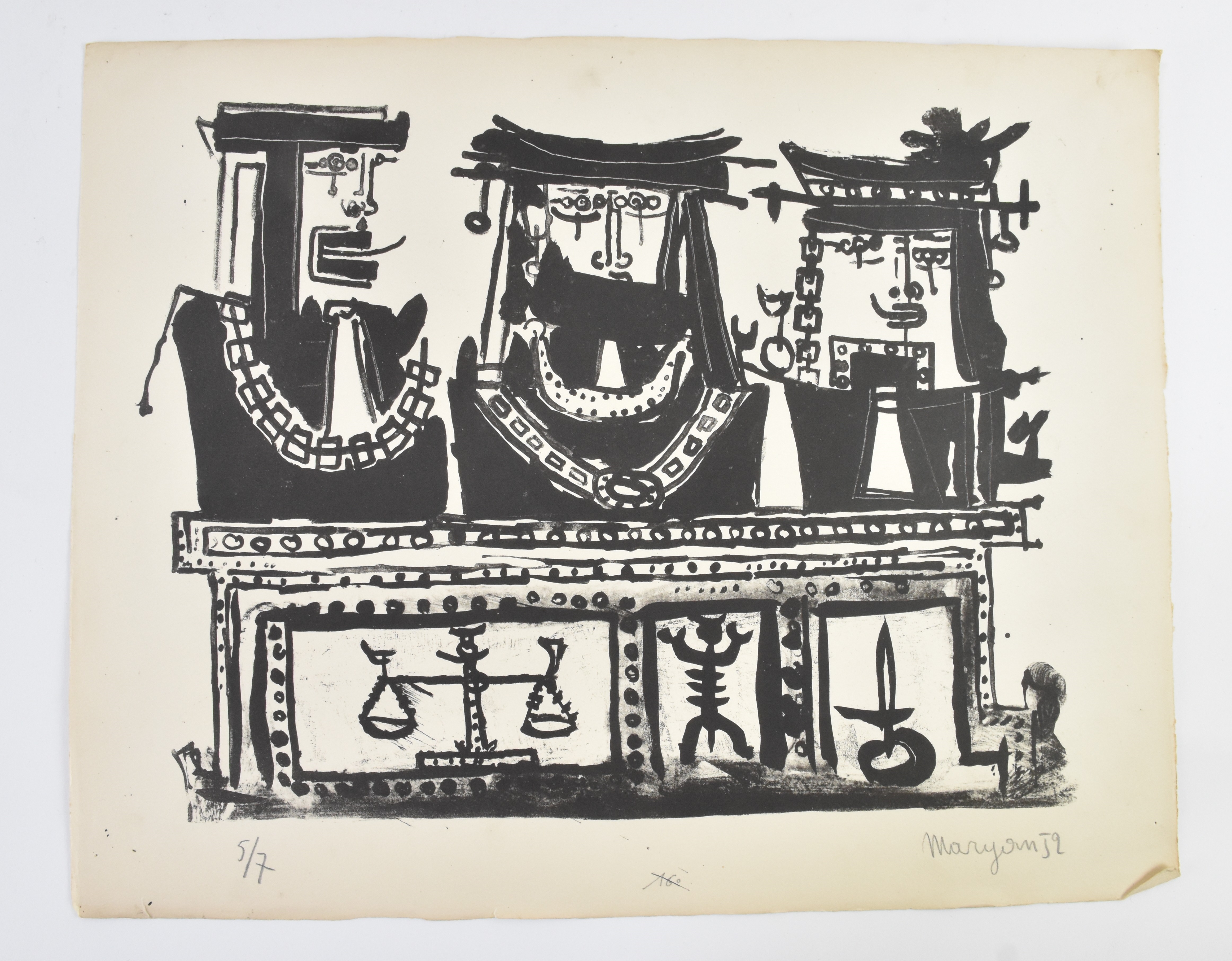 Artwork by Maryan S. Maryan, Untitled, Made of Black And White Print