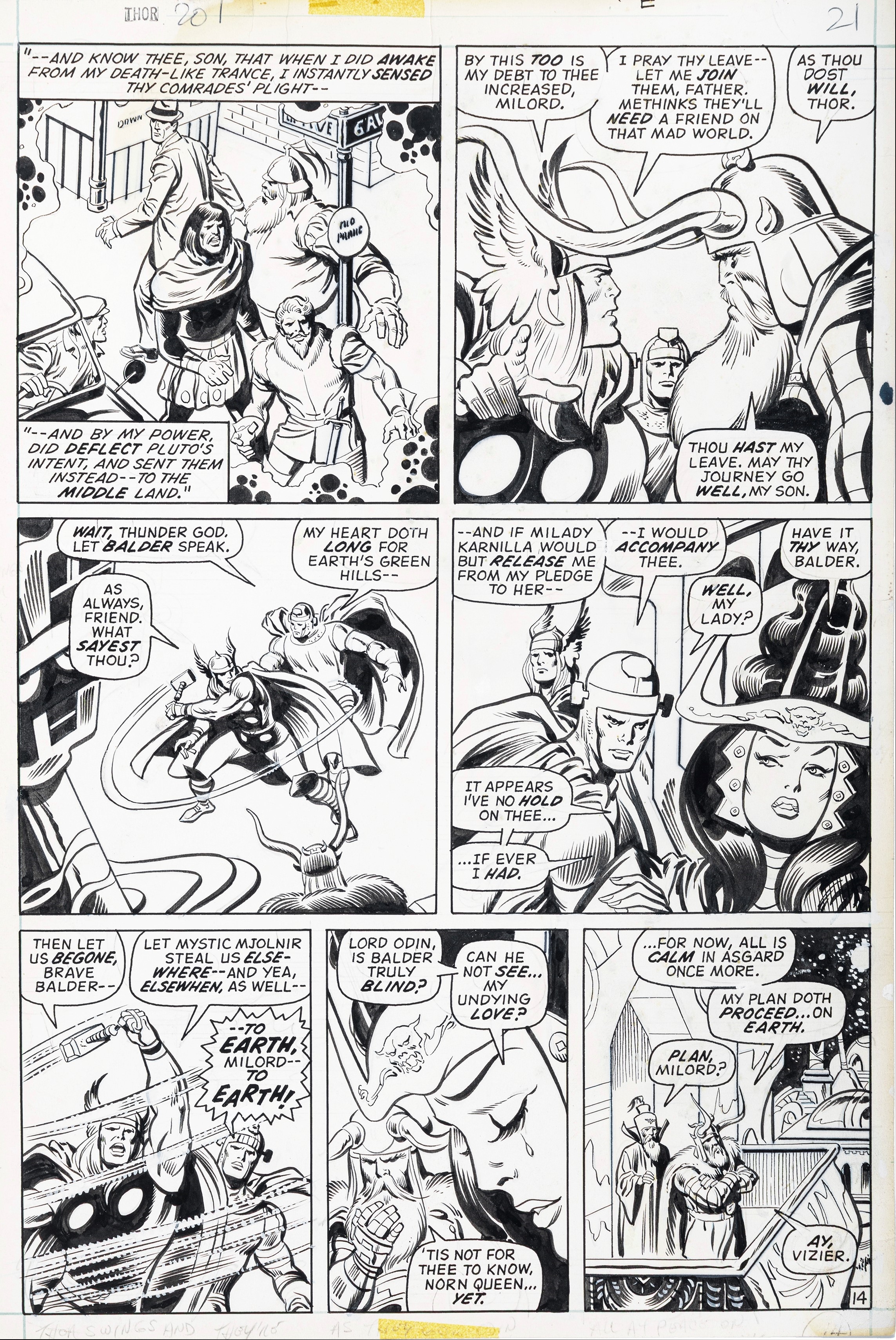 John Buscema | Thor - Resurrection (1972) | MutualArt
