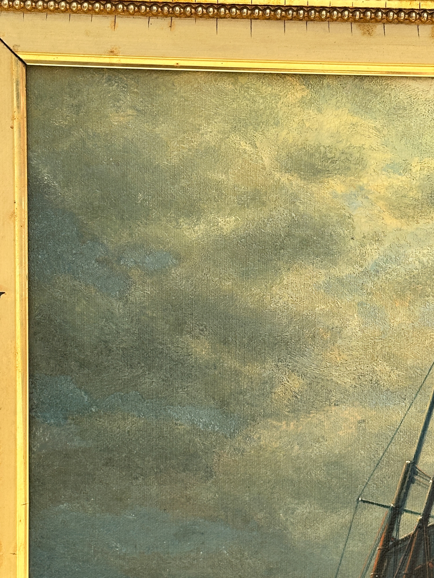 Artwork by James Gale Tyler, Moonlight Sail, Made of Oil On Canvas