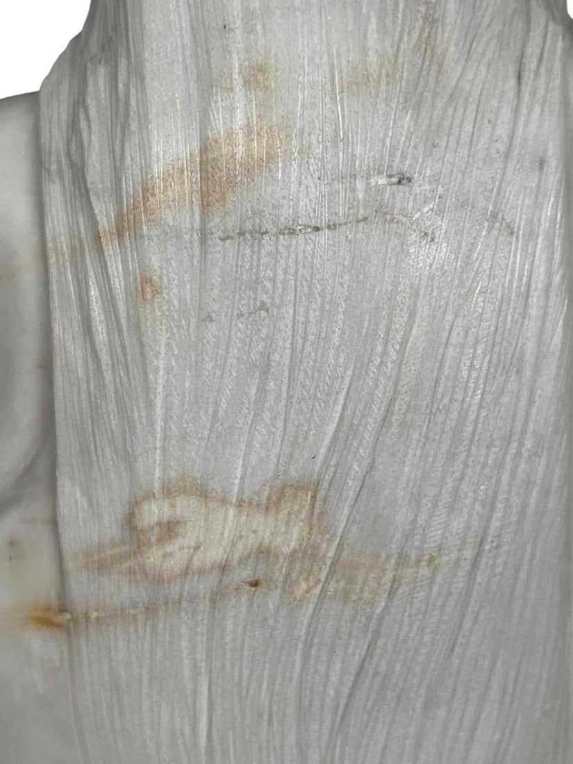 Artwork by Michael J. Chee, Woman With Butterflies, Made of Marble & Turquoise