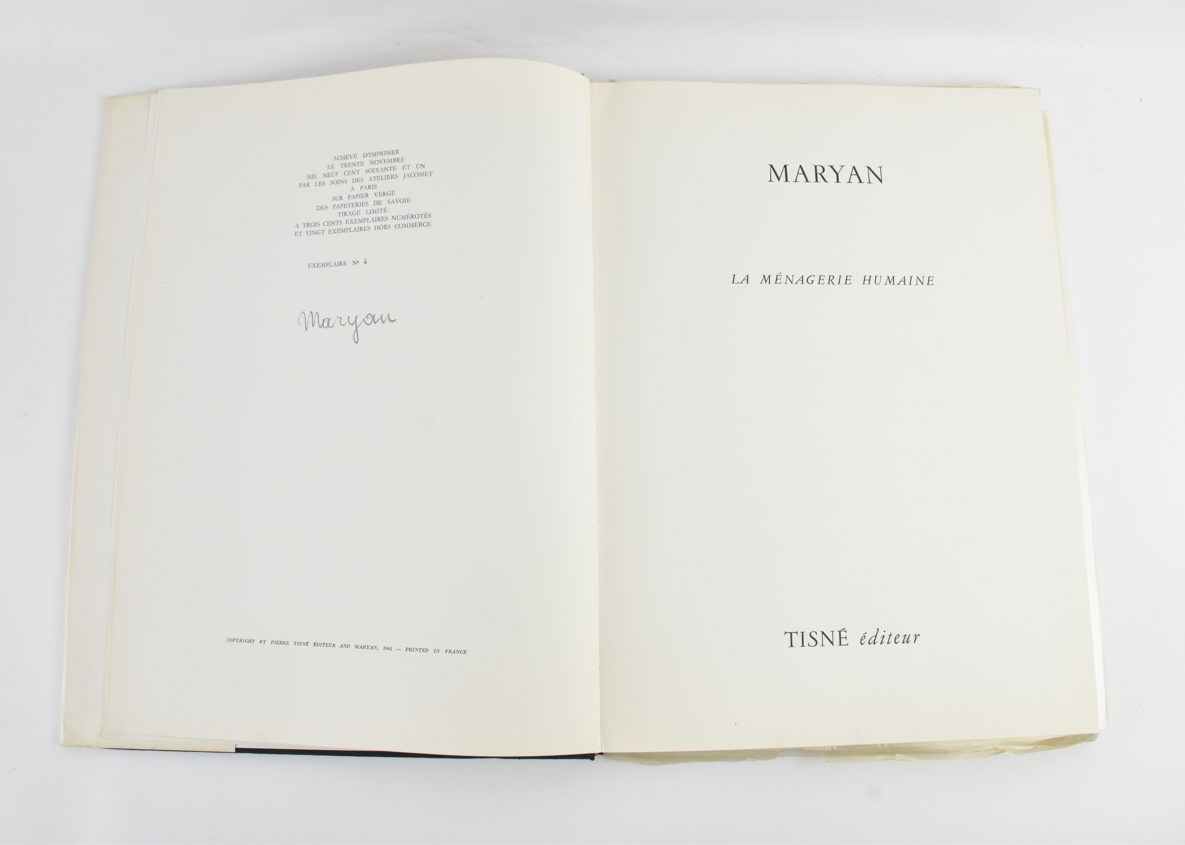 Artwork by Maryan S. Maryan, La Menagerie Humaine, Made of Black And White Prints