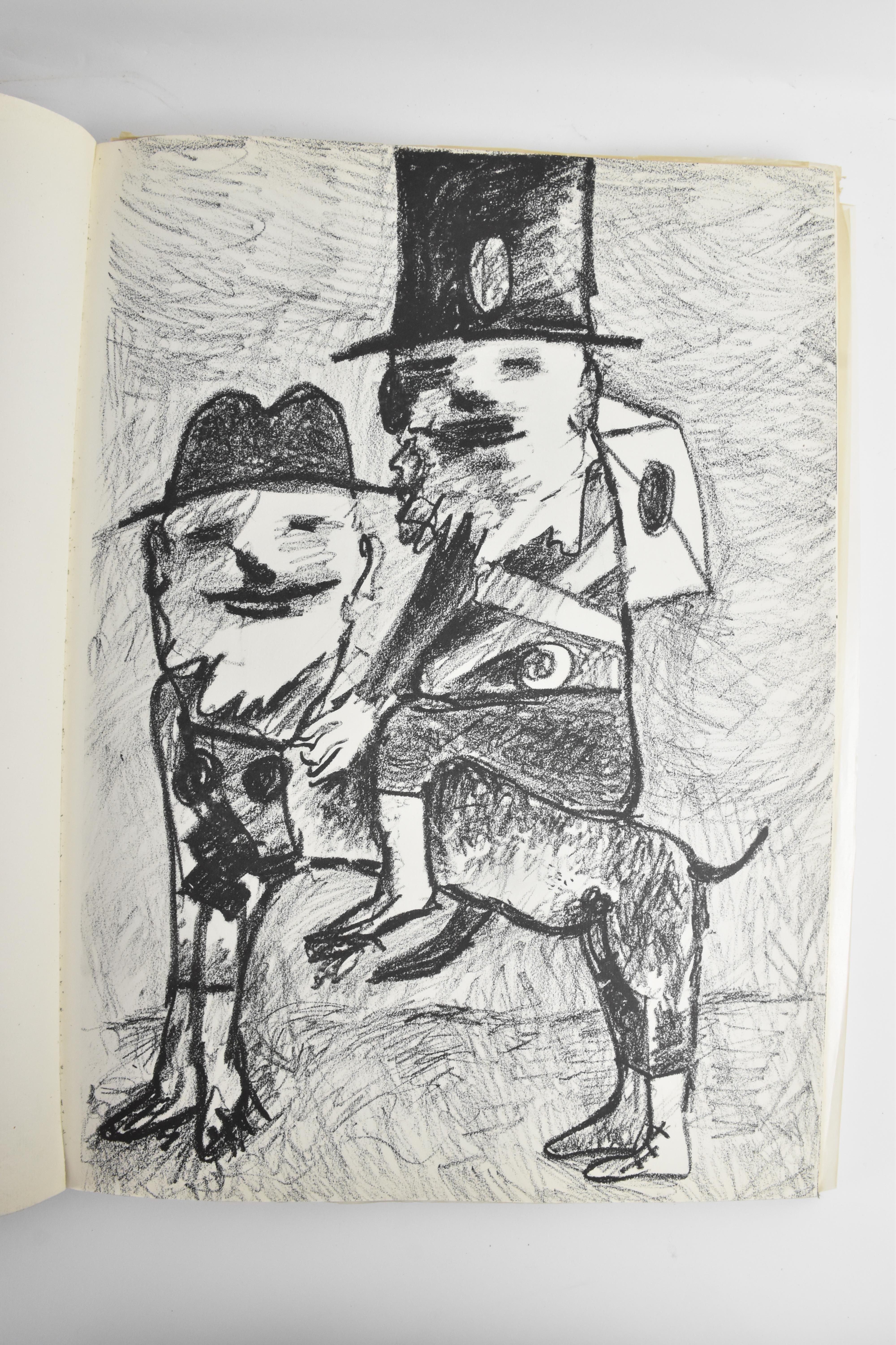 Artwork by Maryan S. Maryan, La Menagerie Humaine, Made of Black And White Prints